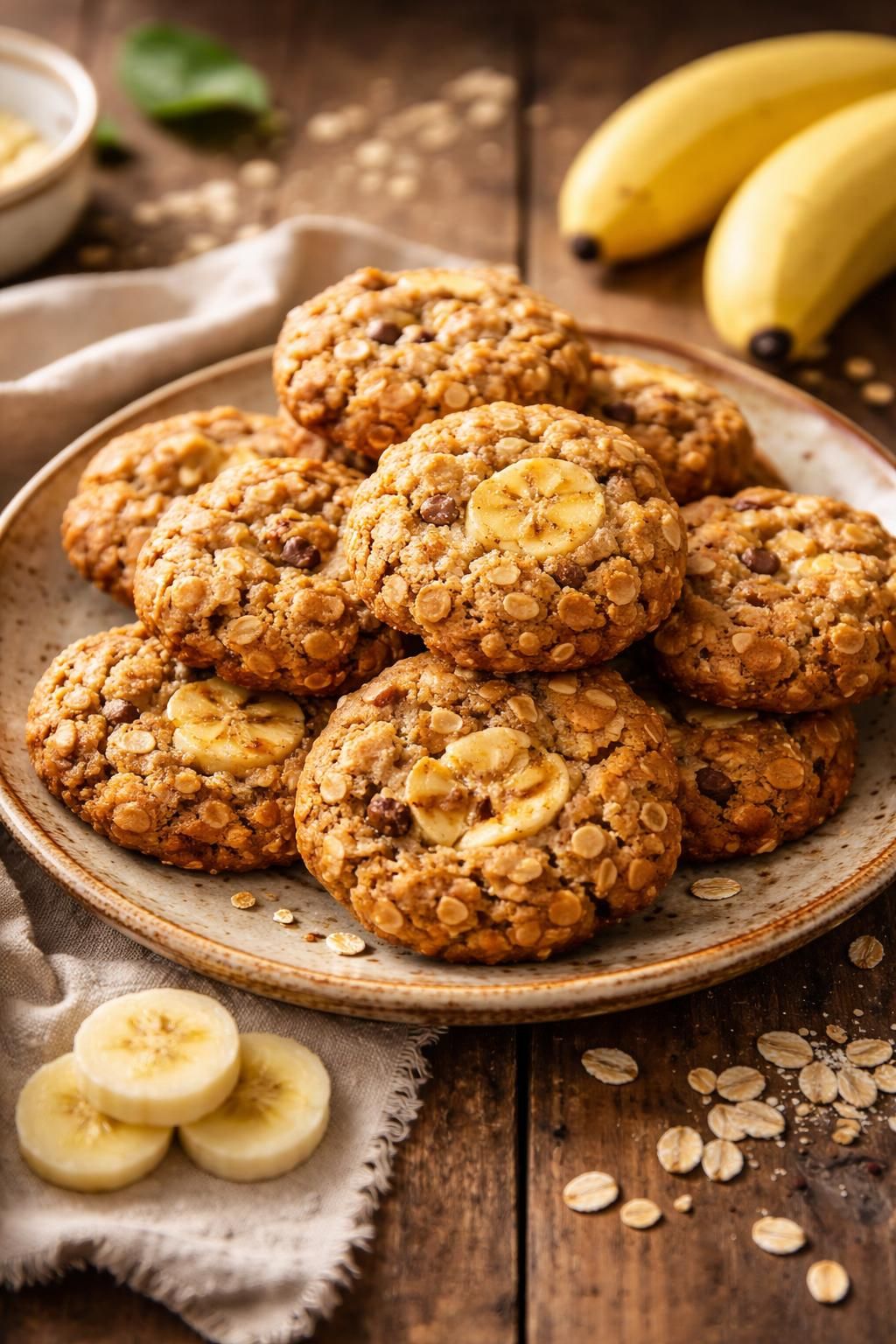 découvrez une recette saine et gourmande de biscuits à la banane et à l'avoine, parfaite pour un goûter énergétique et naturel.