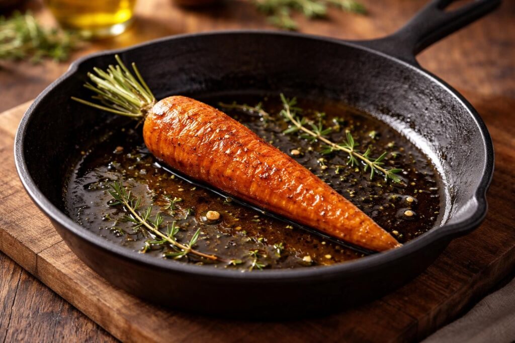 découvrez l'astuce simple pour préparer des carottes rôties à la poêle, parfaitement fondantes et savoureuses, pour sublimer vos légumes au quotidien.