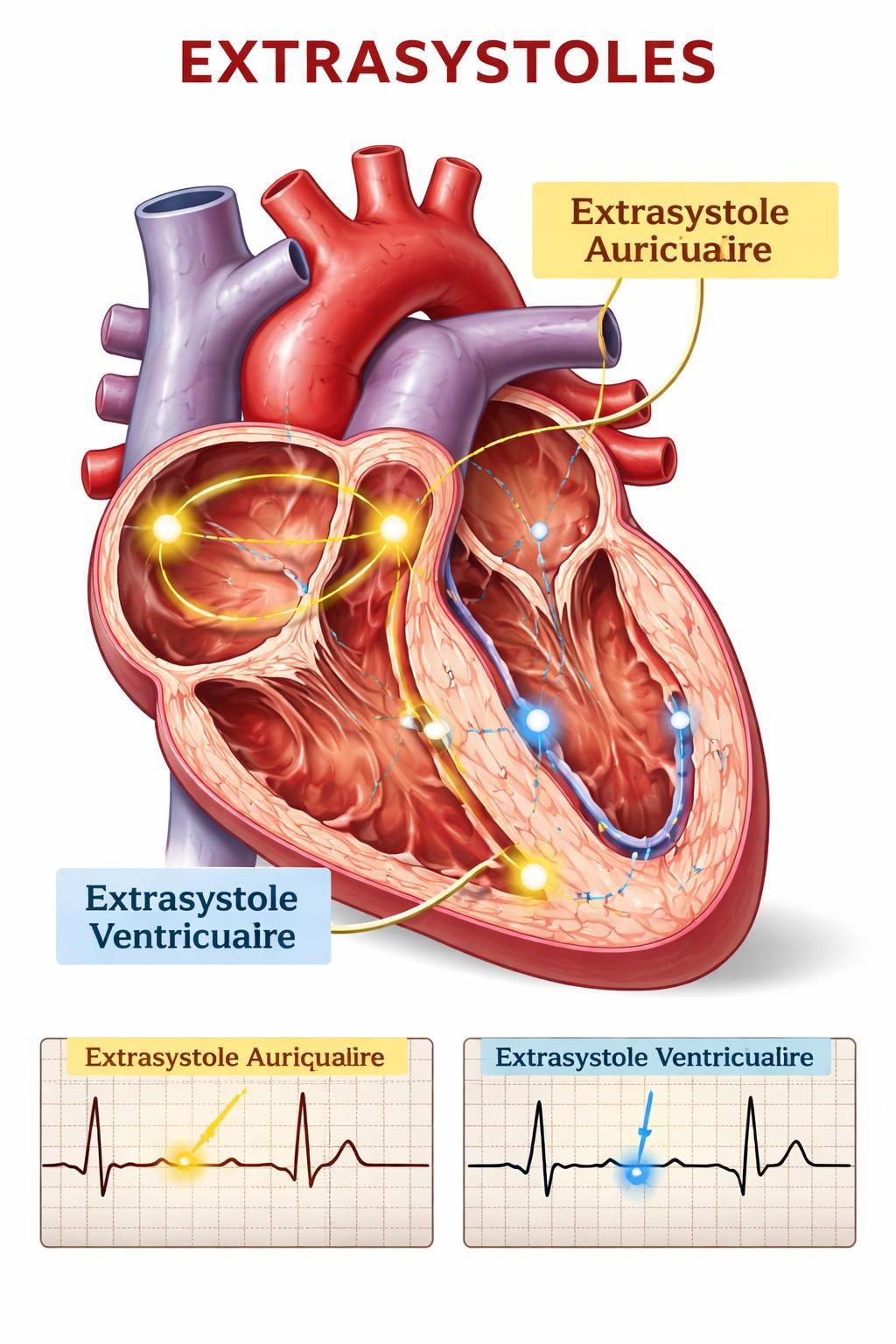 découvrez les symptômes des extrasystoles qui nécessitent une consultation médicale urgente pour prévenir les complications cardiaques.