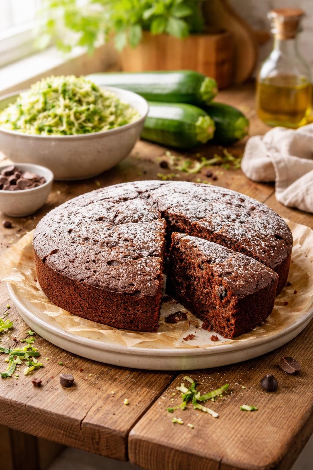 découvrez notre recette de gâteau au chocolat et à la courgette, l'astuce gourmande pour un dessert à la fois léger et moelleux, parfait pour allier plaisir et légèreté.
