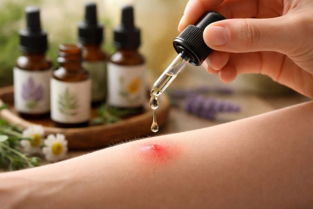 découvrez quelles huiles essentielles sont les plus efficaces pour apaiser la peau après une piqûre de moustique et soulager rapidement les démangeaisons.