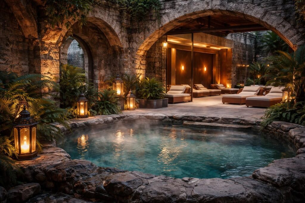 découvrez les bains du castel, une escapade bien-être alliant harmonieusement tradition et modernité pour une expérience relaxante unique.