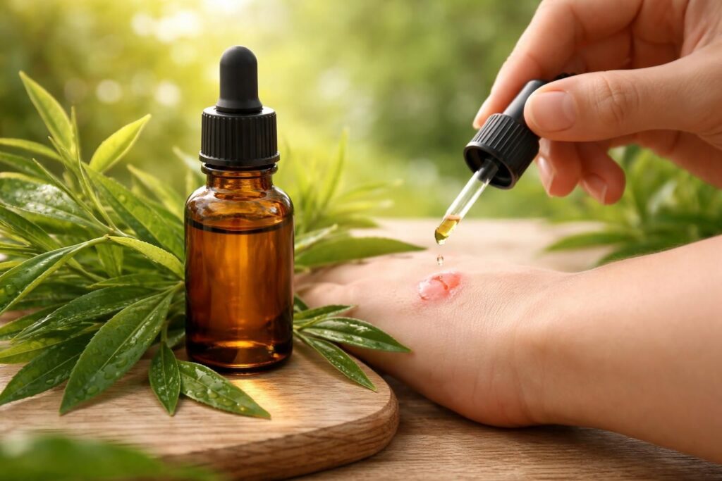 découvrez les bienfaits de l'huile essentielle de tea tree, un remède naturel efficace pour apaiser et protéger votre peau des piqûres d'insectes.