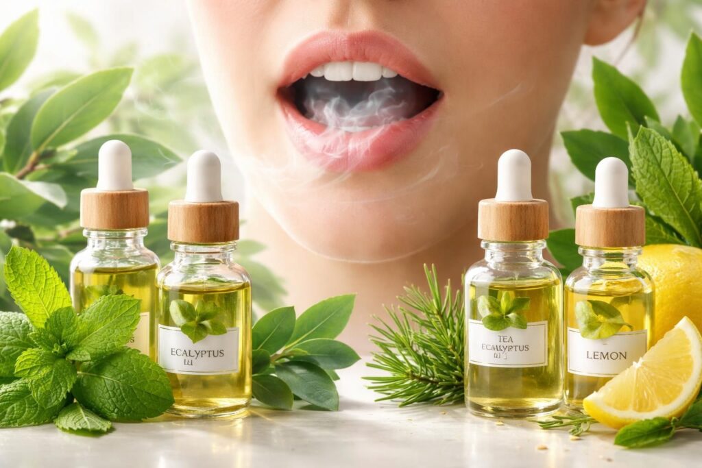 découvrez quelles huiles essentielles choisir pour lutter contre la mauvaise haleine et retrouver un souffle frais naturellement.