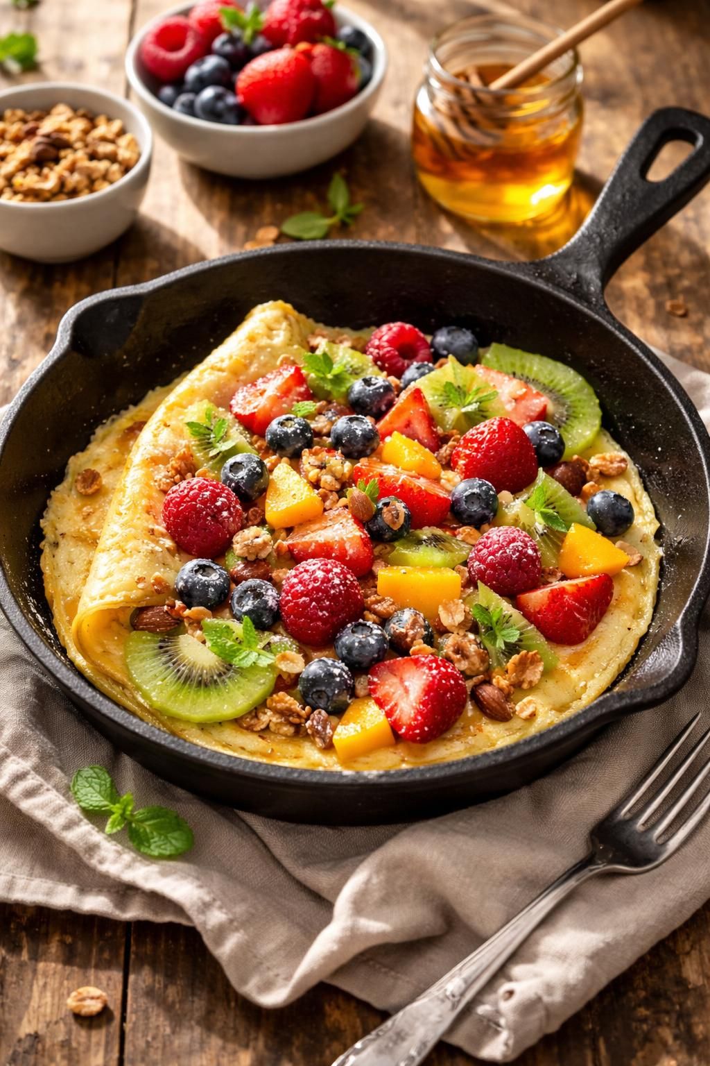 découvrez notre recette d'omelette sucrée healthy, l'astuce gourmande pour un petit-déjeuner équilibré alliant saveurs et bien-être.
