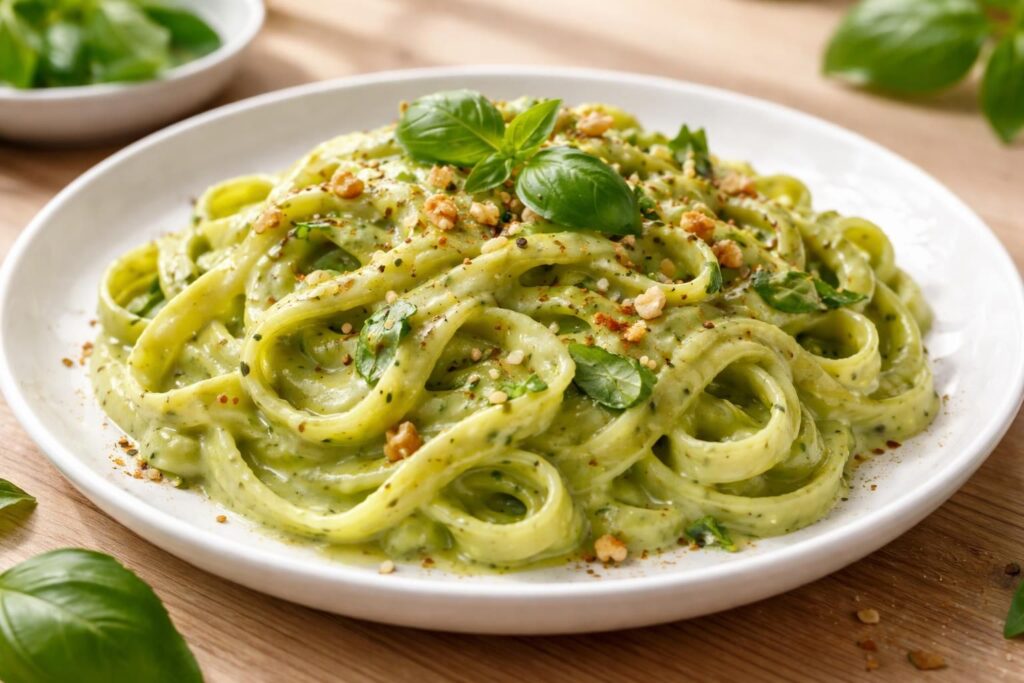 découvrez notre recette de pâtes à la sauce avocat, une préparation fraîche et crémeuse idéale pour apporter de la nouveauté et du plaisir à vos repas.