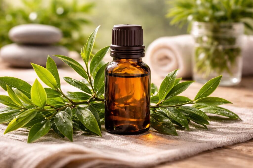 découvrez les bienfaits naturels de l'huile essentielle de tea tree pour la peau et la santé : propriétés antibactériennes, cicatrisantes et purifiantes pour un soin efficace et naturel.
