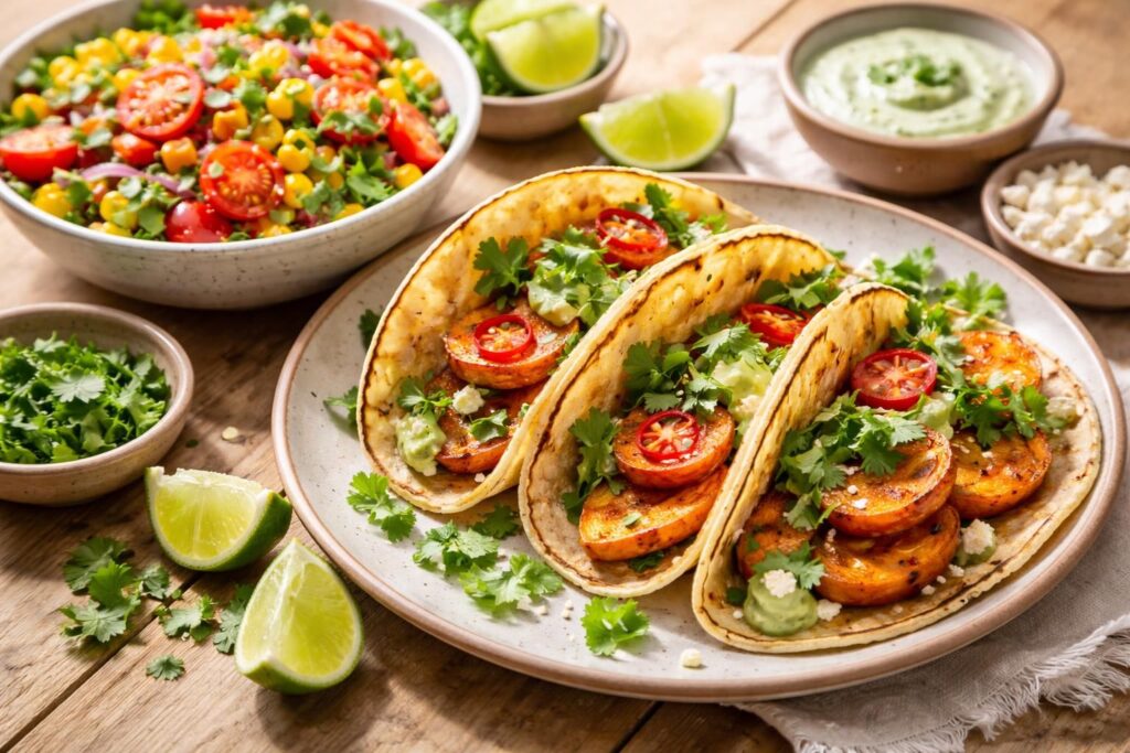 découvrez notre recette gourmande de tortillas à la patate douce, idéale pour un repas sain et rapide à préparer. parfait pour allier saveurs et nutrition au quotidien.