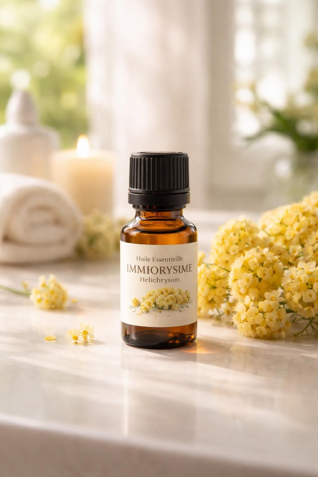 découvrez les bienfaits de l'huile essentielle d’immortelle pour le visage, idéale pour nourrir, régénérer et raviver l'éclat de votre peau naturellement.