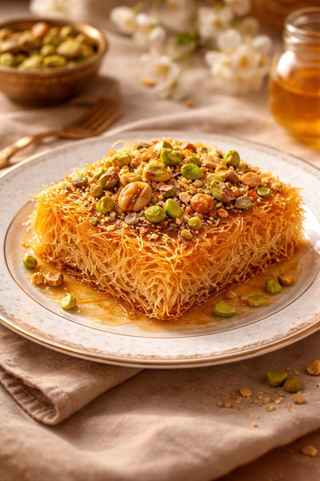 découvrez la pâte kadaif, l'ingrédient secret pour réaliser des desserts orientaux à la fois fondants et croustillants, pour des saveurs authentiques et inoubliables.